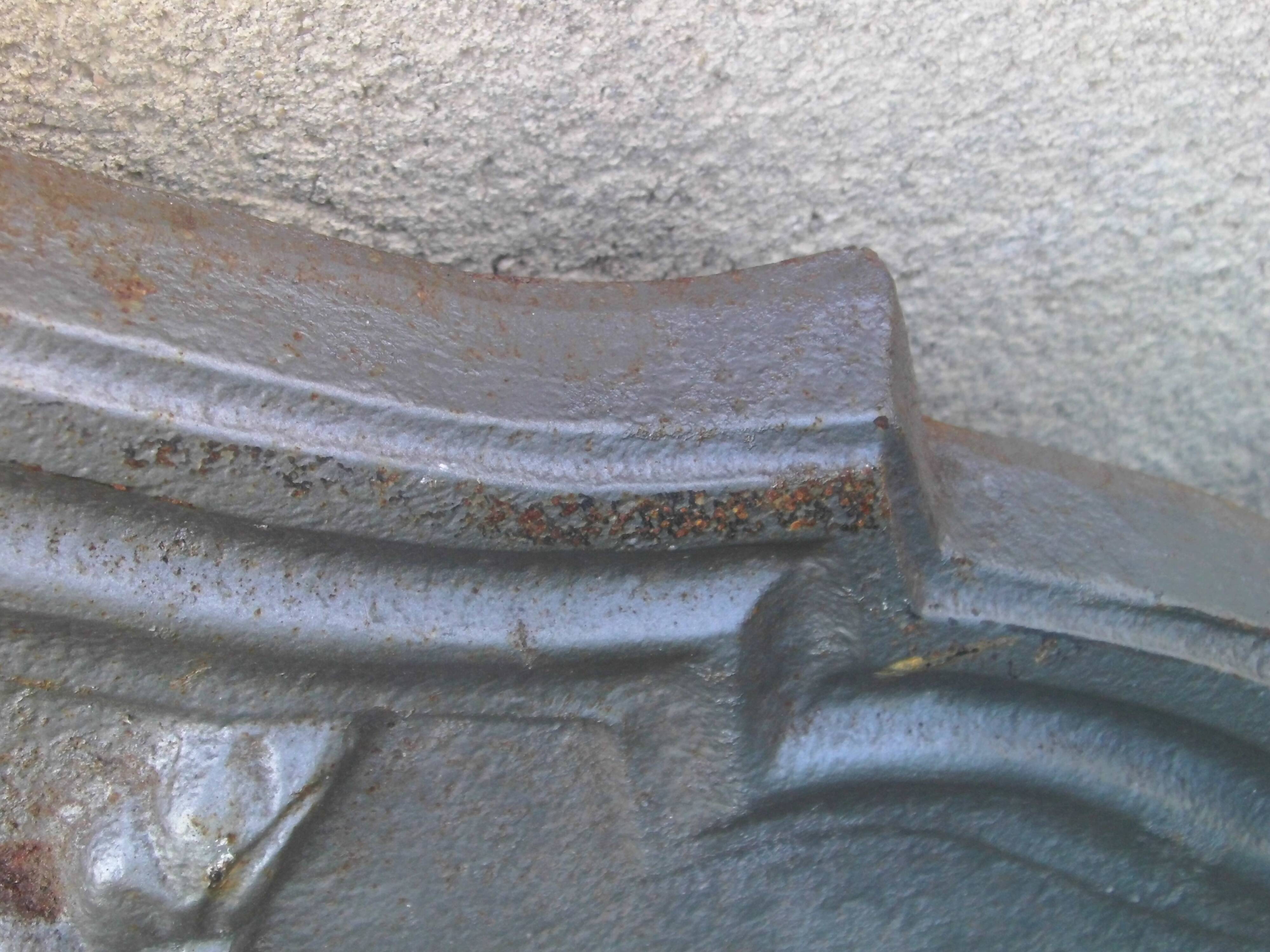 Stern art foundry crown fireplace plate