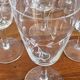 Engraved champagne glasses and wine glasses