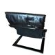 Black leather relax armchair from the 70s