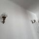 Set of 2 vintage wall sconces in brass – flickering candle effect
