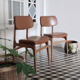 Scandinavian style chairs and wood