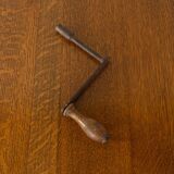 Victorian dining table, around 1840, solid oak, extendable