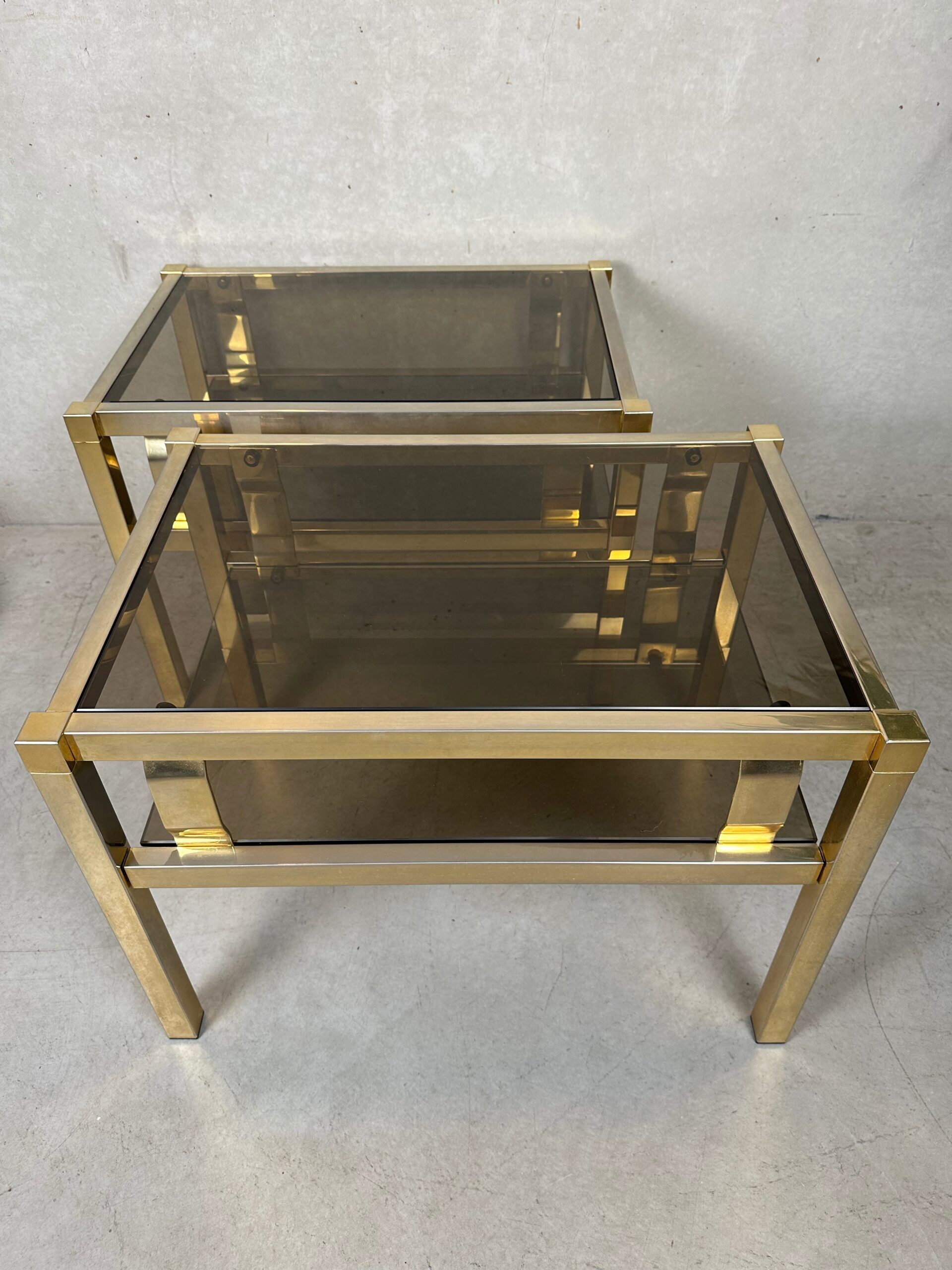 2 tables d'appoint Hollywood Regency