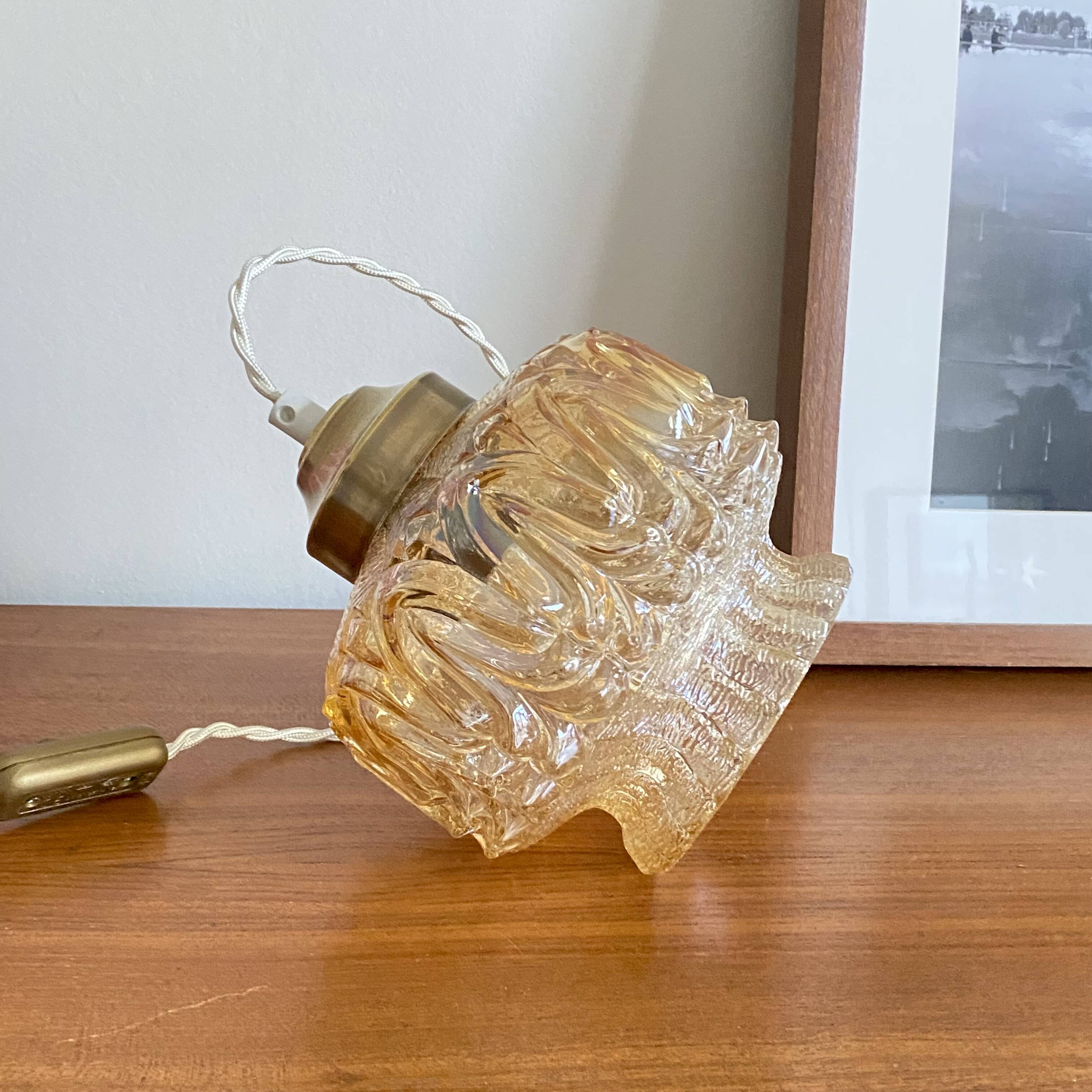 Old tulip hanging lamp vintage lighting LAMP-7376