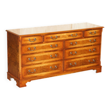 Walnut buffet Burr & Burl with patina