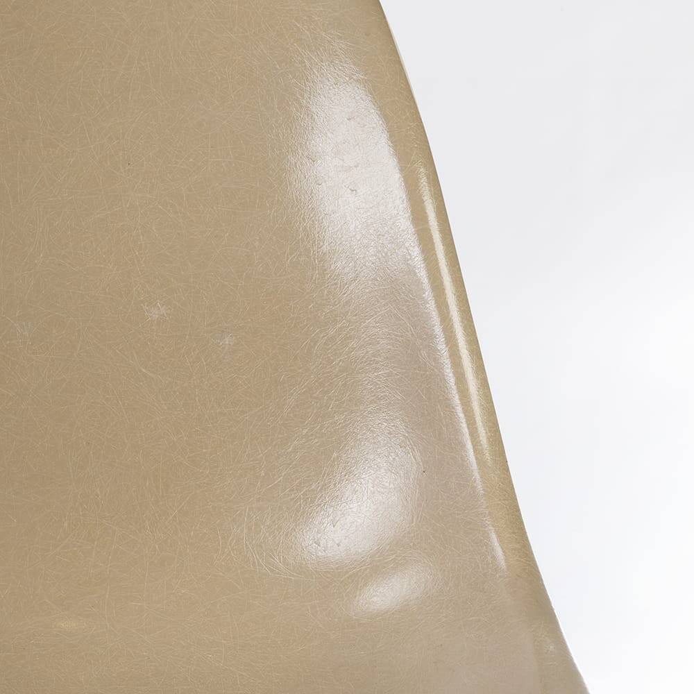 Greige Pair (2) Herman Miller Vintage Original Eames DSW Side Shell Chairs