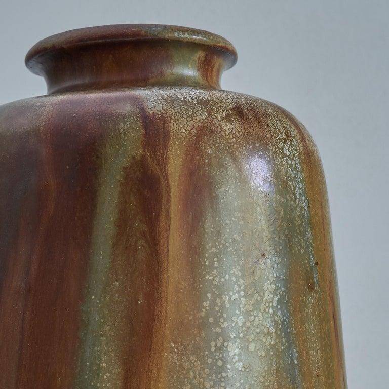 Salt-glazed stoneware vase by Willy Biron, 1950s.