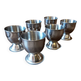 Lot de 6 coquetiers métal