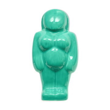 Gaia turquoise sea vase