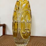 Large Bohemian crystal vase