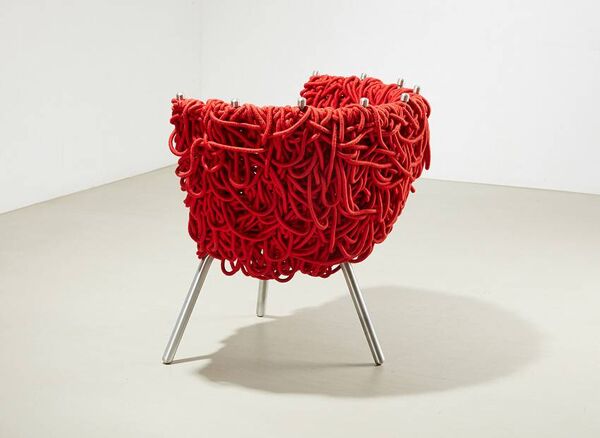 Fauteuil lounge Fernando & Humberto Campana Vermelha pour Edra 1993/1998