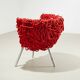 Fauteuil lounge Fernando & Humberto Campana Vermelha pour Edra 1993/1998