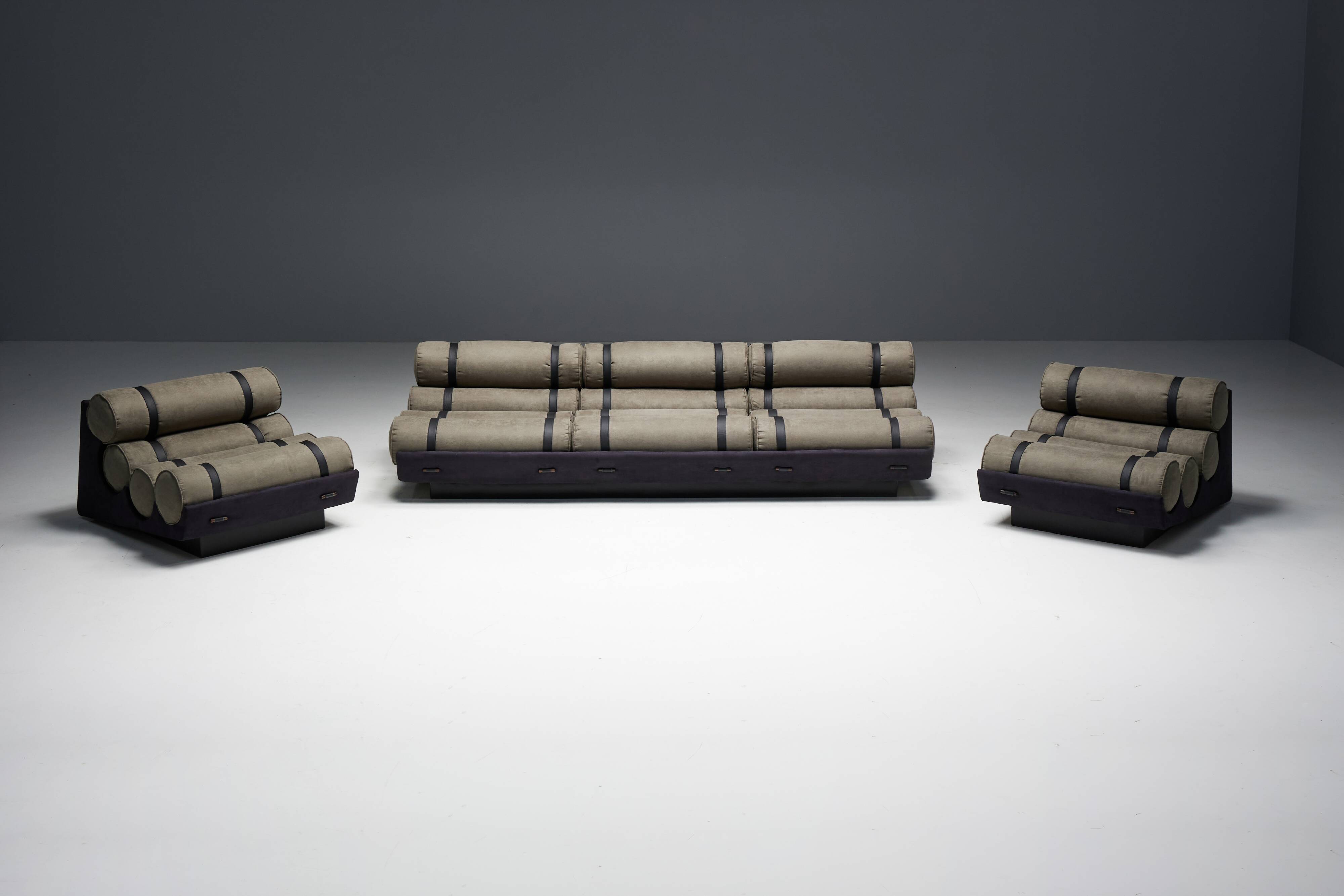 Mid-Century Cylindrical Sofa, Brazil, 1970s