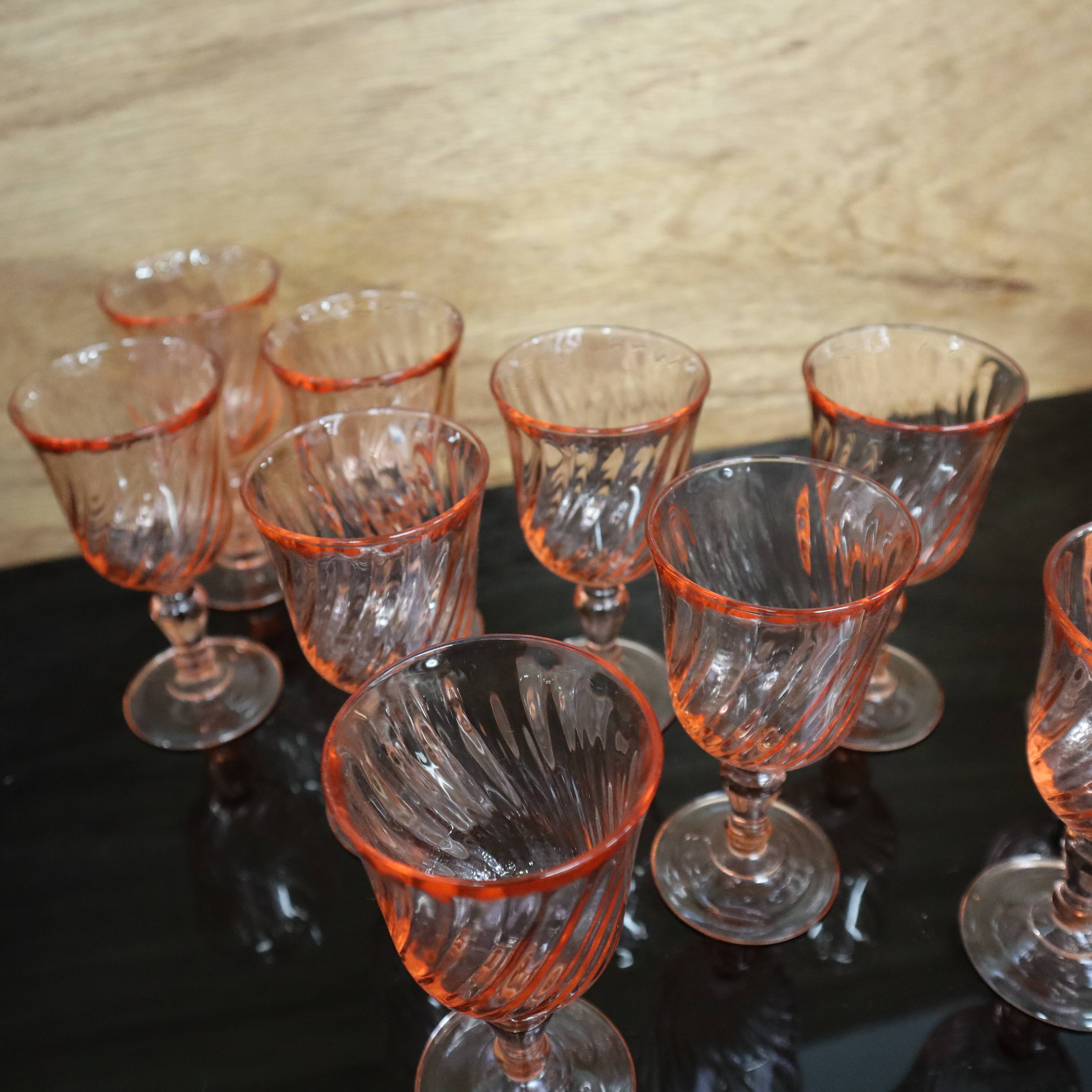 11 Rosaline Luminarc Arcoroc white wine glasses