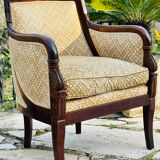 Mobilier de salon en Acajou Massif D’époque Empire