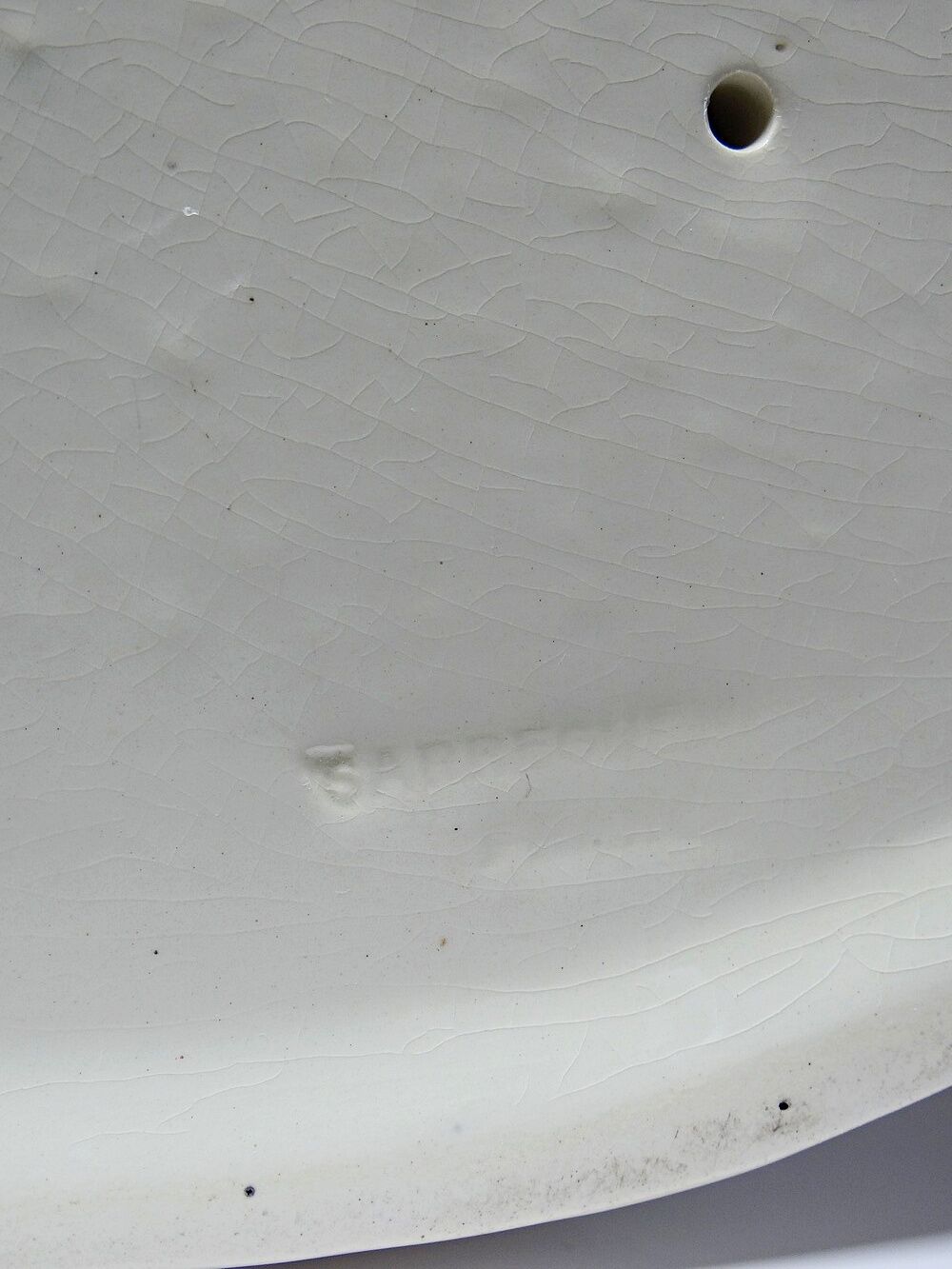 Very rare large faience bust from Sarreguemines, antique Art Deco.