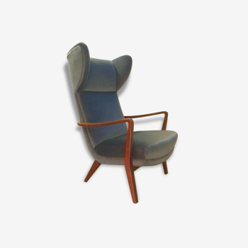 Fauteuil Bergere scandinave wing chair