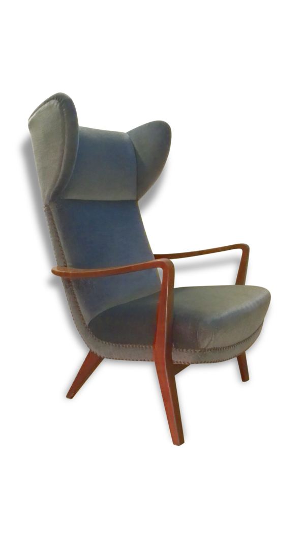 Fauteuil Bergere scandinave wing chair