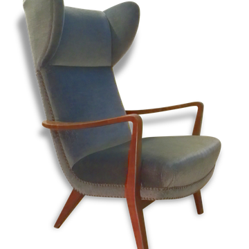 Fauteuil Bergere scandinave wing chair