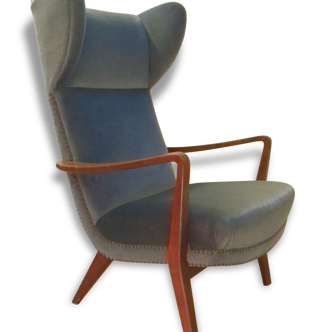 Fauteuil Bergere scandinave wing chair