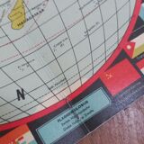 Cardboard flag globe from the 50's dutch
