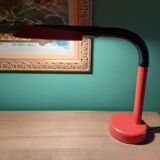 Red lamp annees 70's scandinavian design , fagerhults ( sweden )