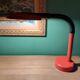 Red lamp annees 70's scandinavian design , fagerhults ( sweden )
