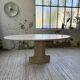 Travertine dining table 1970 Italy Tobia Scarpa