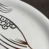 2 large vintage Robert Picault ceramic earthenware dishes