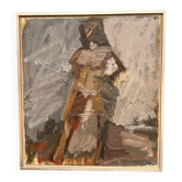 Original Finnish Oil on Canvas - 'Naked Woman' by Juho Suni - Signed - vintage and framed - 78 × 71 cm (30.7 in × 28 in)