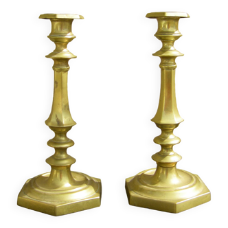 Pair of antique candle holders