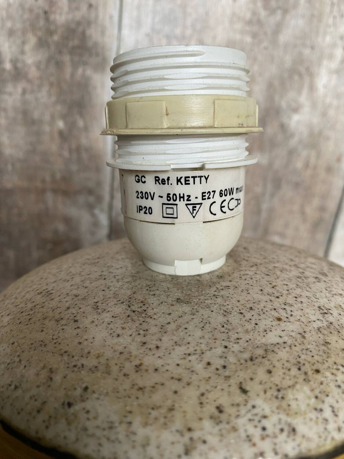 Old lamp base reference kelly vintage ceramic