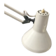 Off-white articulated architect lamp.