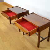 Bedside tables by Jacques Hauville, Roche Bobois edition 1960