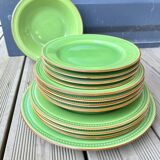 Large plate or green ceramic presentation dish