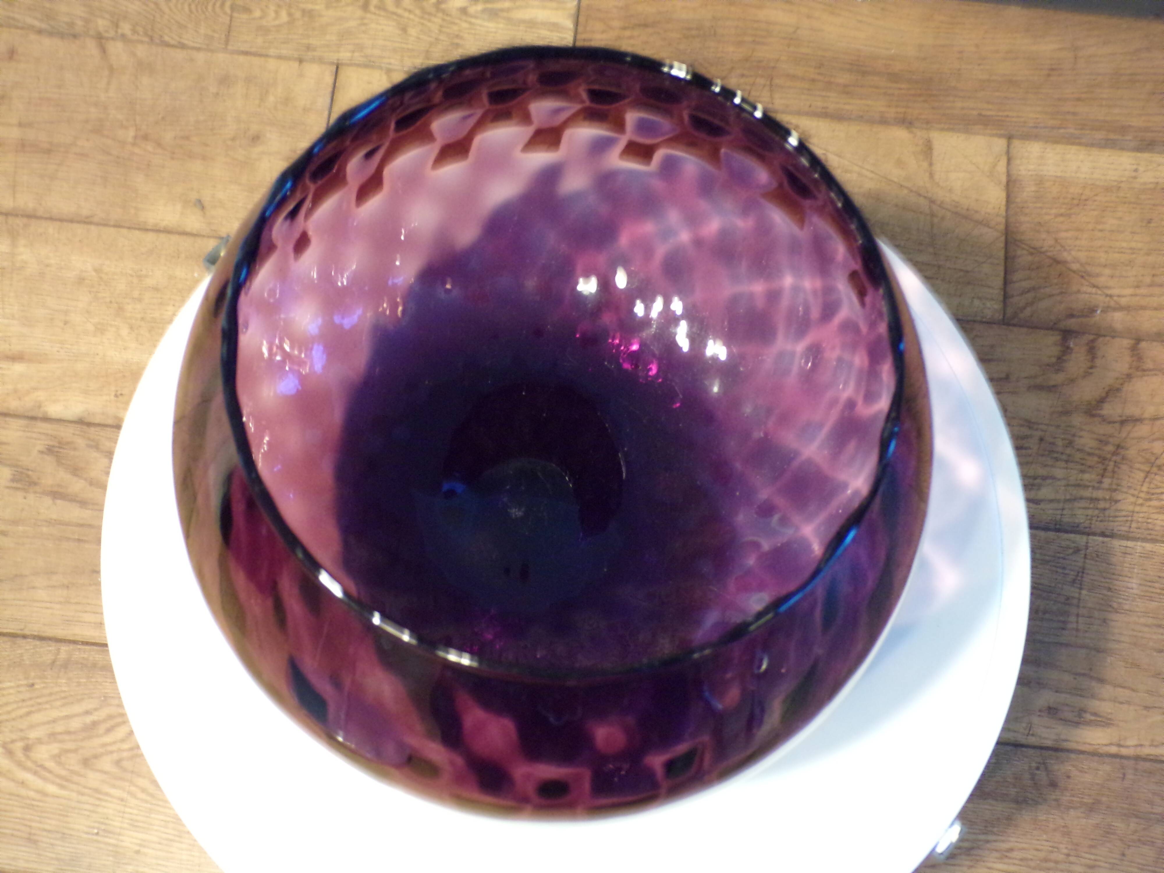 Vase empoli violet 21,5x21,5cm