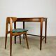 Minimalist Scandinavian teak desk from the 1960s, vintage.