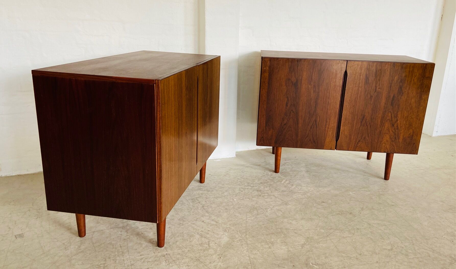 Vintage Danish mid-century matching rosewood sideboards 1960s