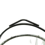 Sugar bowl, mid-century modern, transparent glass, silver-plated brass, Poland, 1960s.
