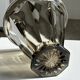 Smoked molded glass vase H:17cm
