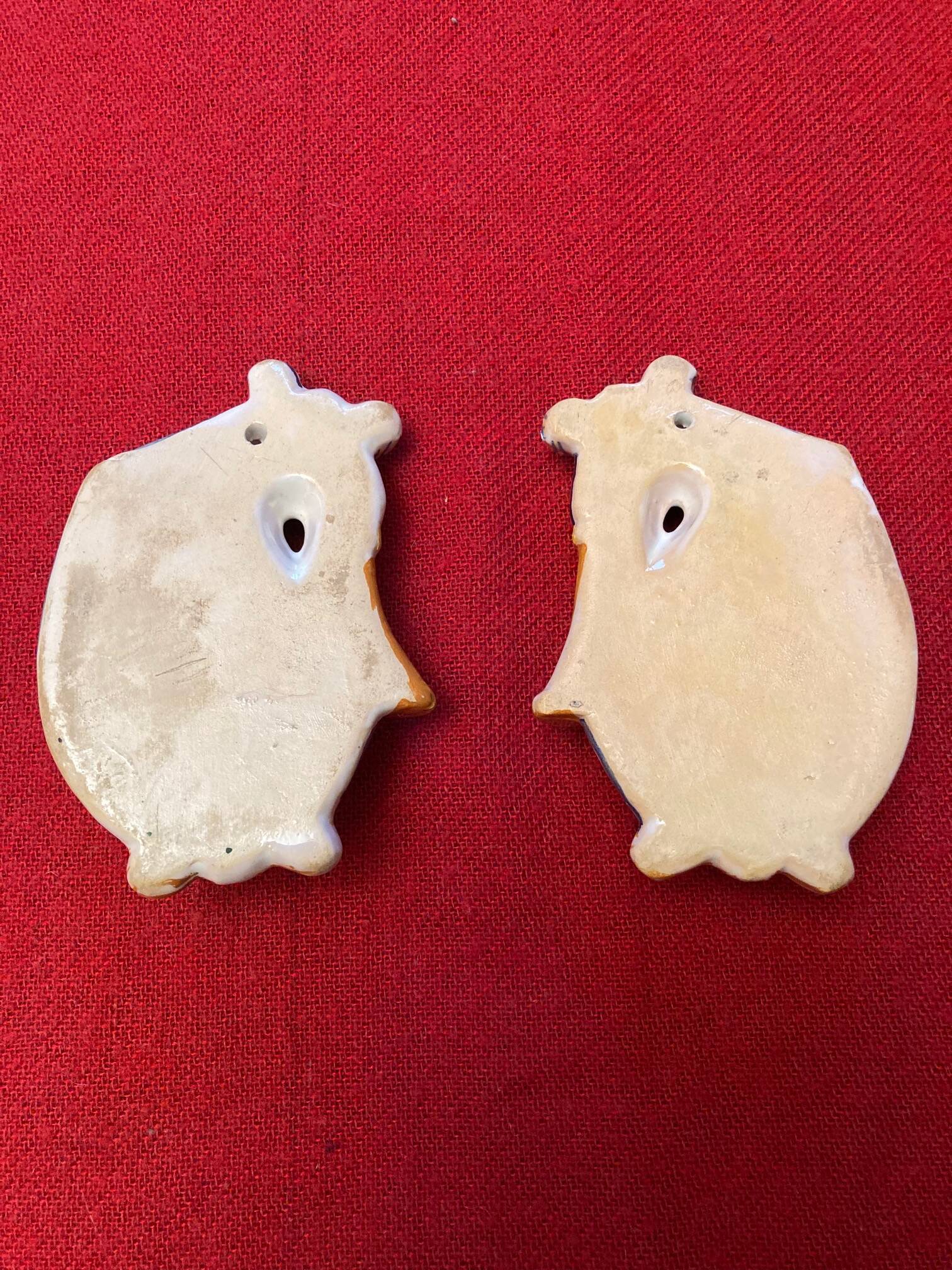 Henriot Quimper earthenware bouquetettes (couple)