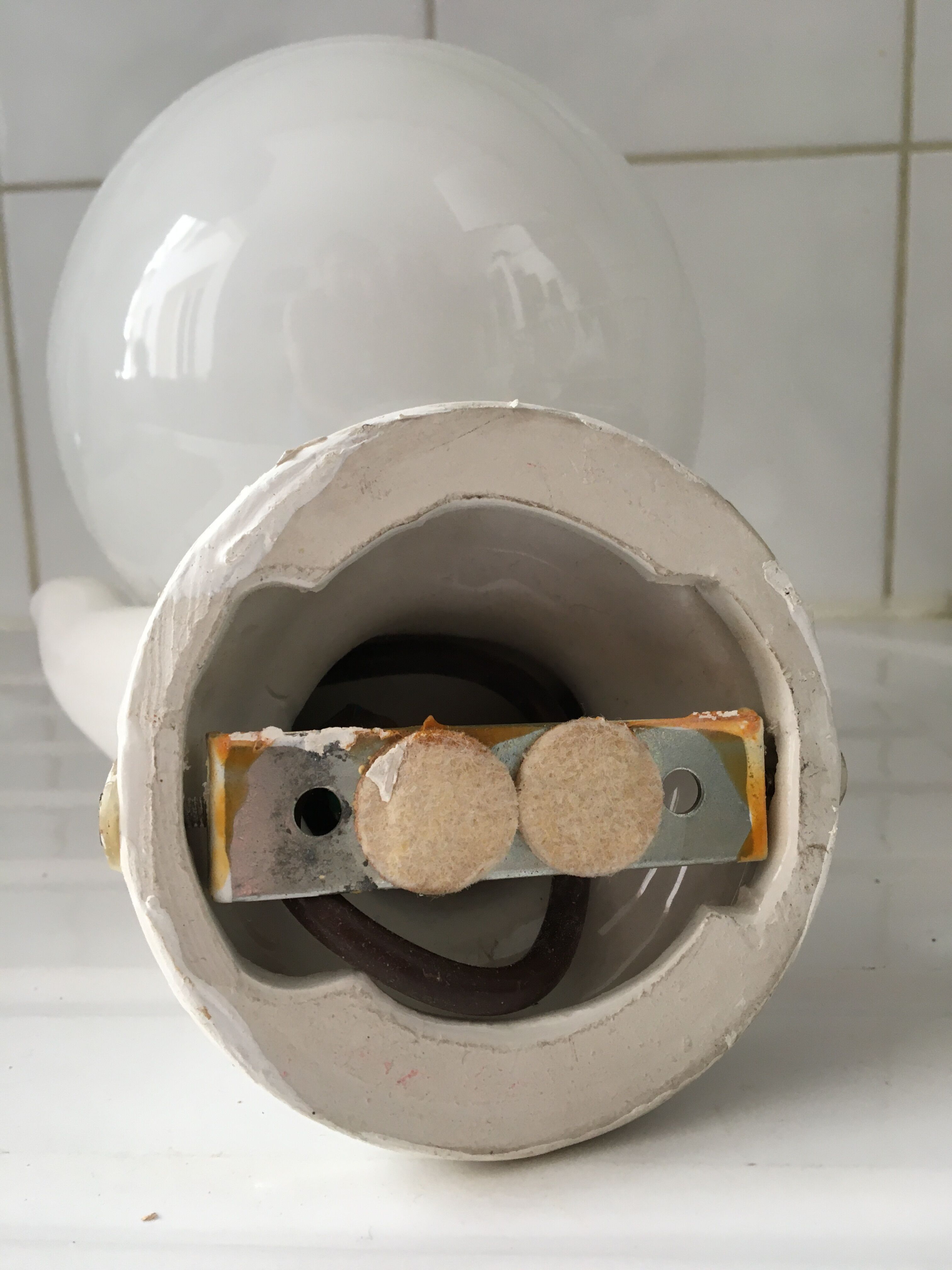 Wall lamp hand lamp ceramic vintage 70s