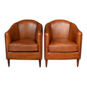 Paire de fauteuils club