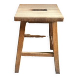 Vintage solid oak stool