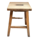 Vintage solid oak stool