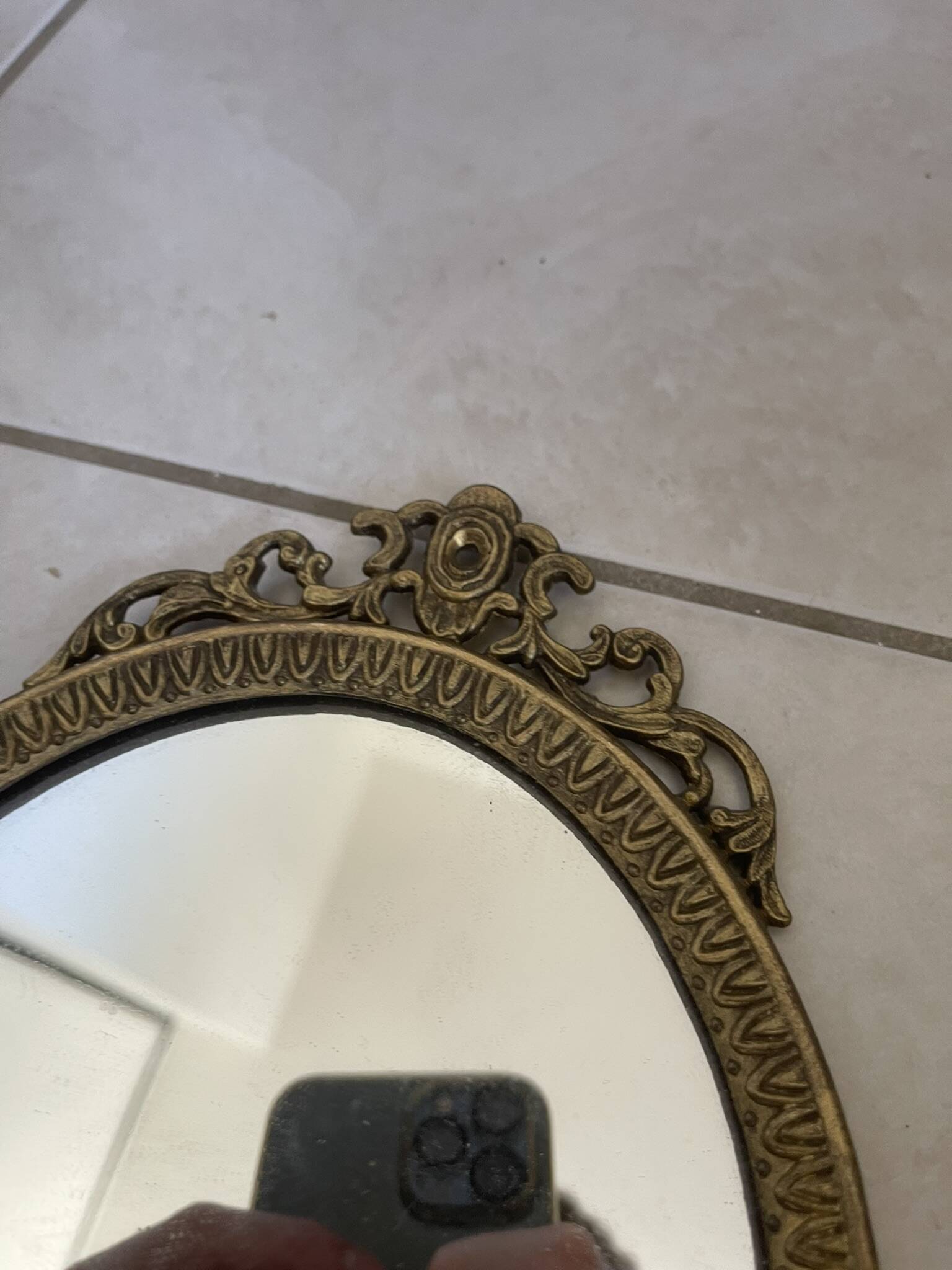 Wall Mirror Sconce Golden Pediment Candle Holder Chandelier France Louis Style