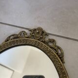 Wall Mirror Sconce Golden Pediment Candle Holder Chandelier France Louis Style