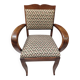 Art Deco armchair with a moustache backrest and curved armrests from the 1930s.