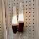 DOUBLE OPALINE APPLIQUE 1950 "SCANDINAVIAN DESIGN".