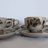 Vintage Sarreguemines Coffee Service Jocelyne model